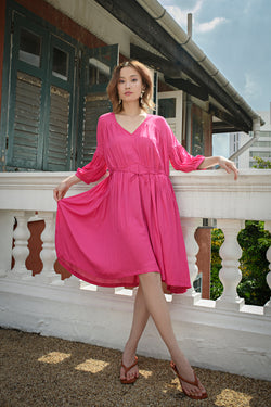Bella Short Dress in Pink