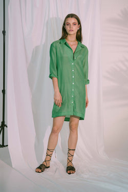Storge Shirt Dress in Green