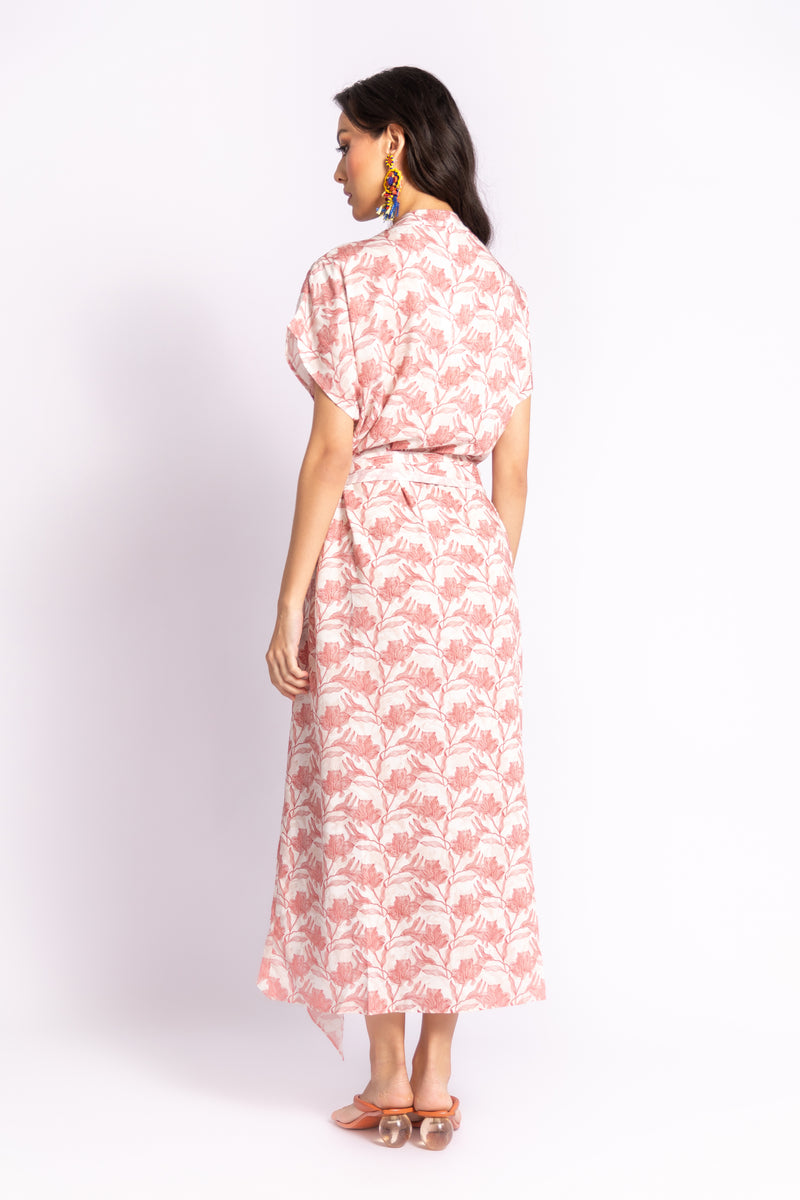 Kimono Long in Canyon Rose Floral Print